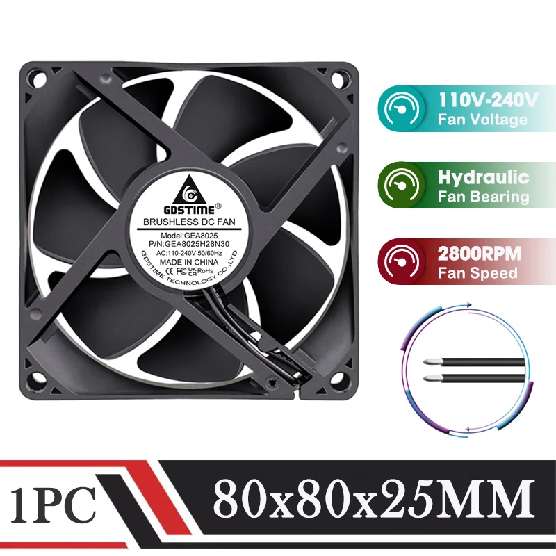 Gdstime-EC-AC-220V-80mm-Fan-80MM-25MM-230V-PC-Fan-8025-Computer-Case ...