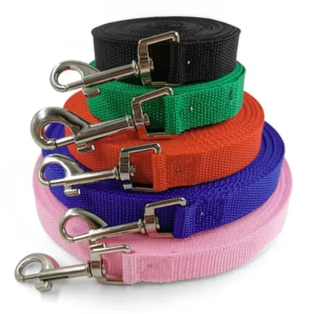 Solid Dog Leash For Large Dogs Pet Puppy Walking Training Lead Rope Big Dog Nylon Rope Long Leashes 4