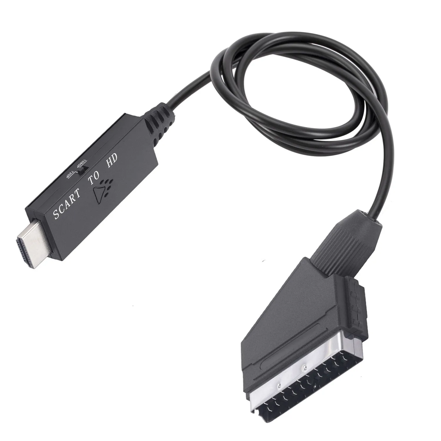 Scart to HDMI Adapter Converter Scart HDMI 1080P with Scart Input Cable HDMI Output Port for HDTV STB VHS Xbox PS3 DVD 5