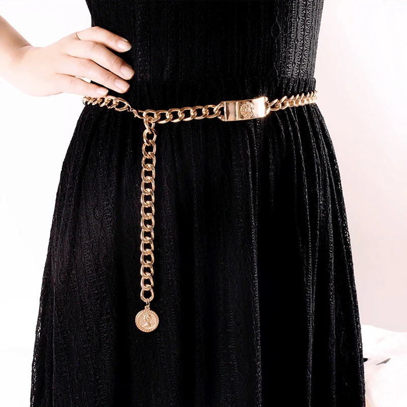 

Fashion Adjustable Ladies Waist Chain For Dress Belt