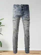  Color Splash Print Jean Hombre Motorcycle Pants Ripped Jean Noir Homme Zipper Jean For Men High Street Wash Water 2023 Spring 