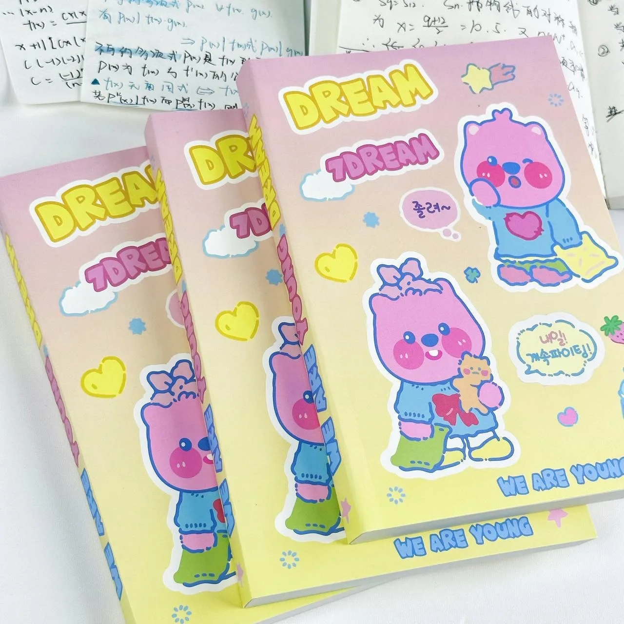 

Милый симпатичный ручной блокнот Loopy с заготовкой, дизайнерский блокнот для рисования, утолщенная ручка для учебы, Официальный деловой подарок для девочек