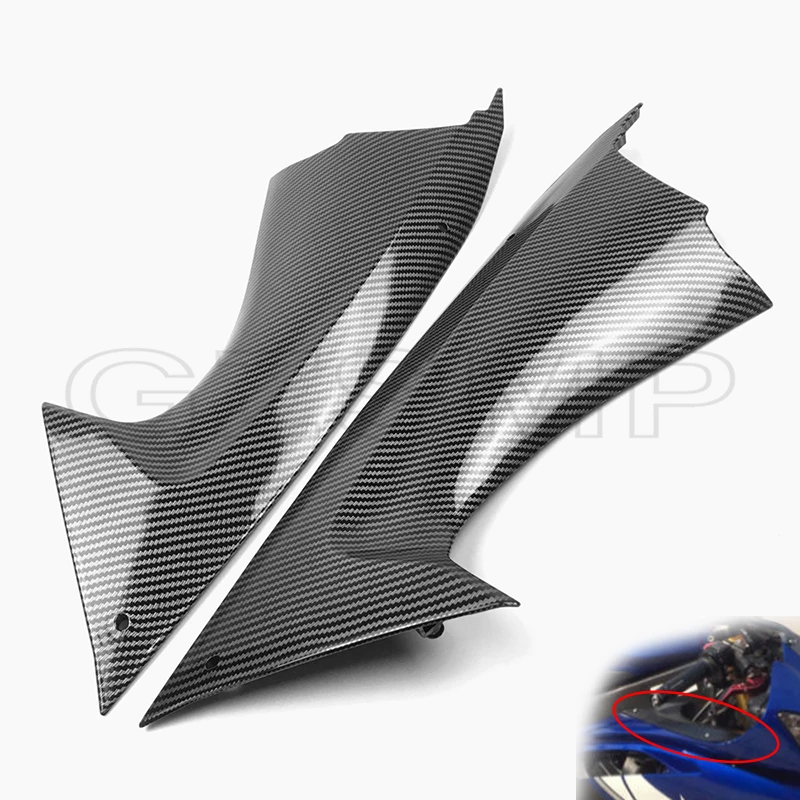 Carbon Fiber Pattern Motorcycle Air Dust Cover Fairing Insert Fit for Yamaha YZF R6 2008 2009 2010 2011 2012 2013-motorcycle accessories motorcycle fairing