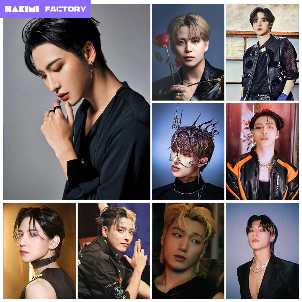 

Kpop Ateez Members Photo DIY Diamond Painting Art Mosaic Cross Stitch Kit Handmade Fans Gift Bedroom Decor