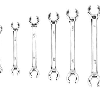 플레어 너트 라인 렌치 세트, 연료, 브레이크 또는 에어컨 라인의 너트 제거 또는 교체용