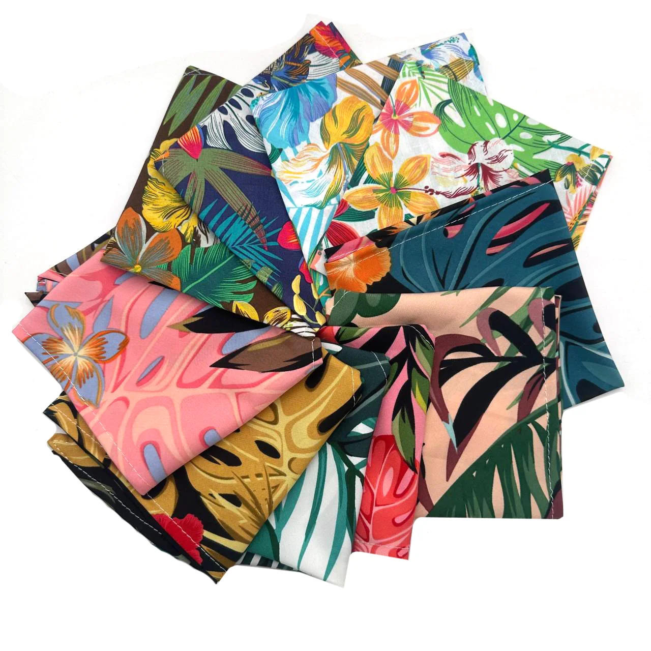 반다나 면 반다나, 열대 우림 스타일, 애완동물 반다나 스카프, 작은 강아지 고..