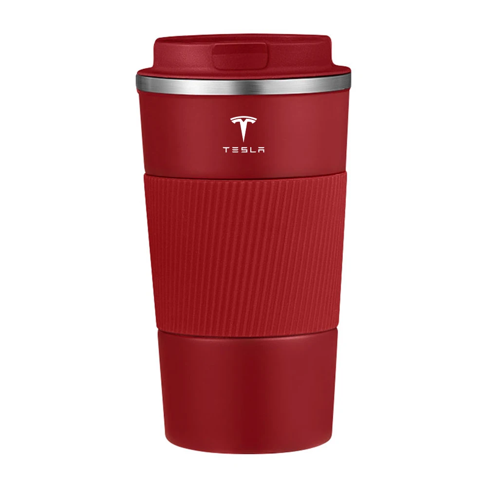 Tesla Car Coffee Thermos 510ml - ترمس قهوة حراري ل...