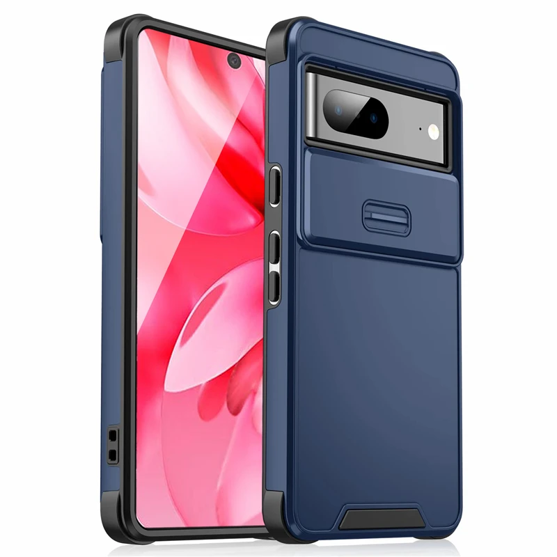 Shockproof Armor Matte Phone Case with Enhanced Camera Protection
