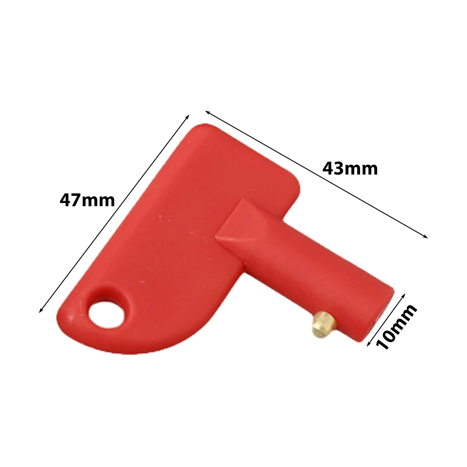

10X ABS Plastic Keys Car Spare Key For Battery Isolator Switch Power Kill Cut Off Switch Key Car Van Boat 47*43mm