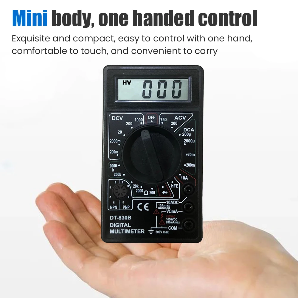 Description Picture 3 of itemDigital Multimeter Handheld Digital Display Multimeter Ammeter Voltmeter Electrical Instruments and Meters
