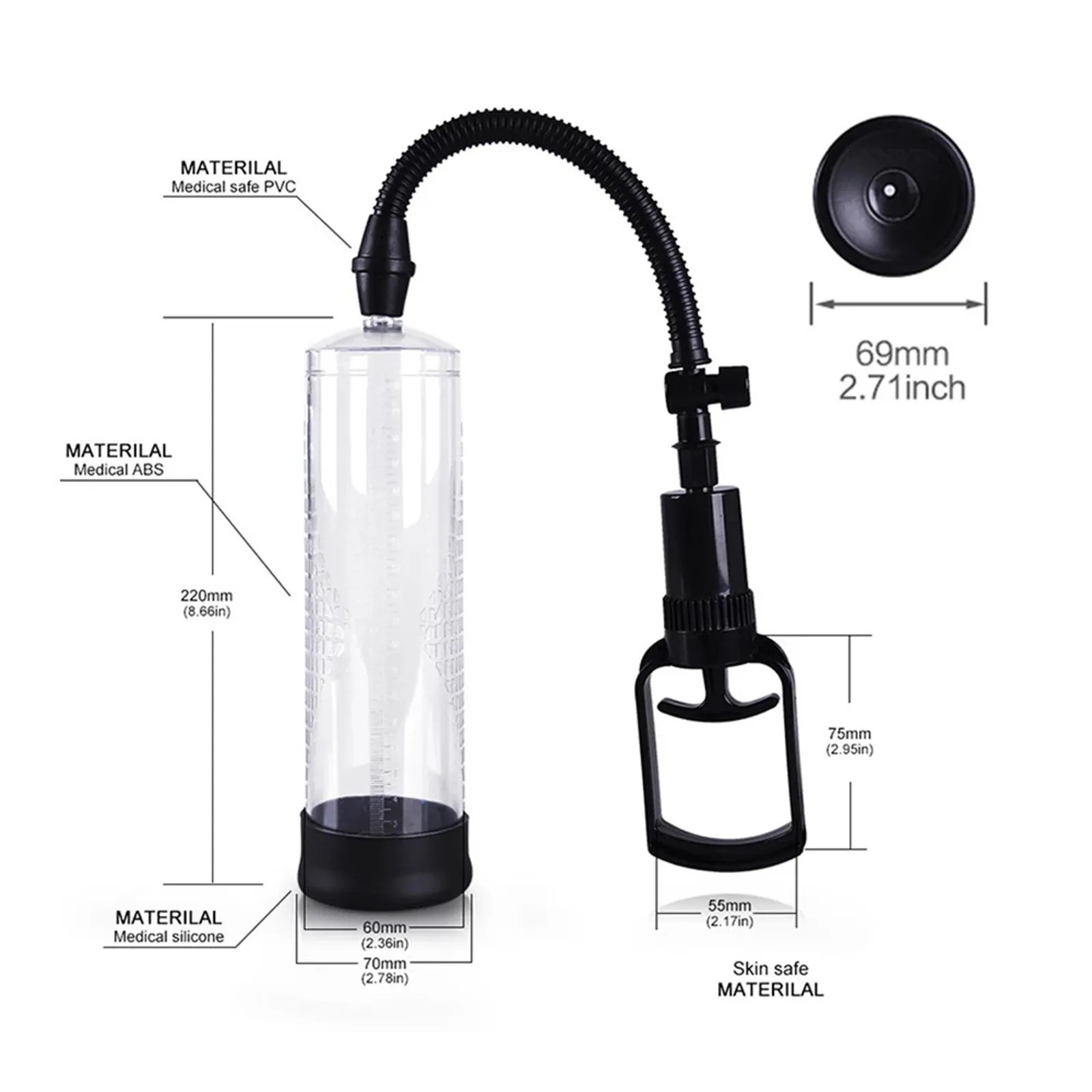 Male Stretching Trainer Negative Pressure Vacuum Airplane Cup Toys