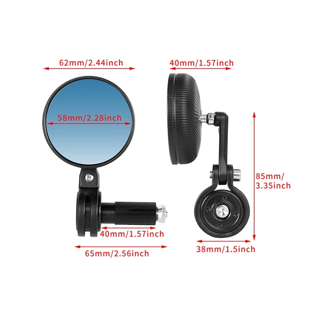 7/8'' 22mm CNC Universal Motorcycle rear view mirror Handle Bar End Rearview Side Mirrors Motorbike Accessories