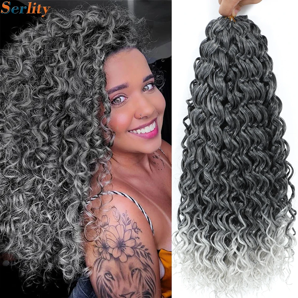 Crochet Hair 12 Inch 8 Packs Gogo Curl Curly Crochet Hair Beach Curl Crochet  Hair Extensions Ocean Wave Crochet Hair For Black Women(12 inch 8 packs 1B)  12 Inch (Pack of 8) 1B