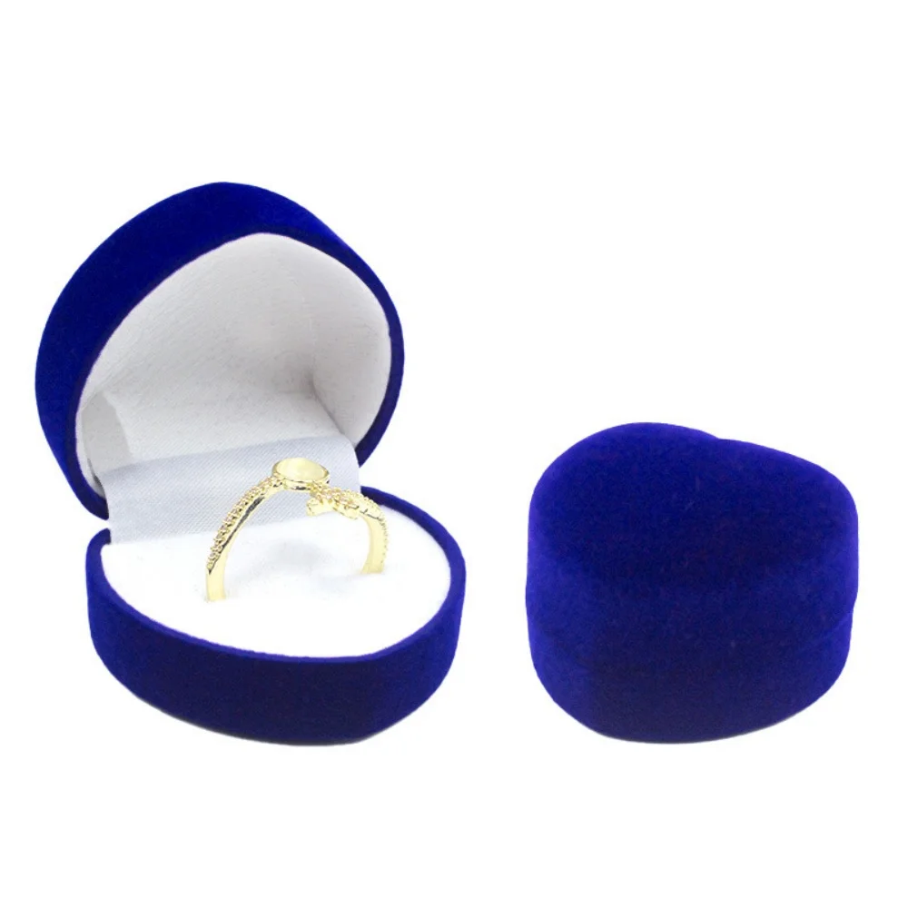Earring Packaging Box Plush Jewelry Display Case Velvet Jewelry Box Luxurious Valentine'S Day Gift Box For Wedding Anniversary