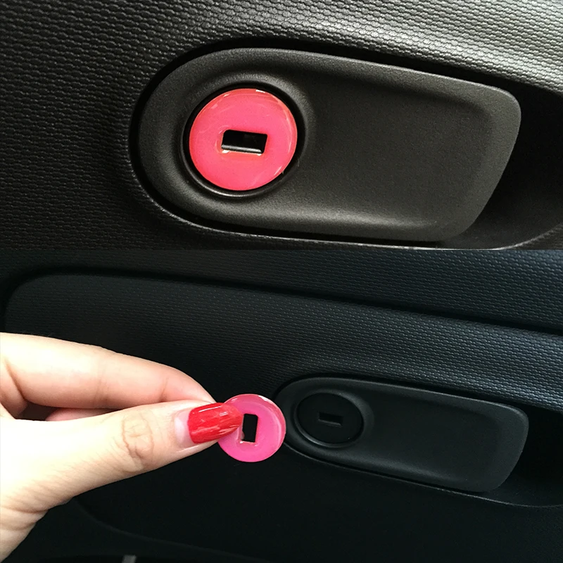 Per Smart Fortwo Cabrio Coupe 451 453 Forfour Hatchback 453 Car Interior Keyhole Decorazione Adesivi 3D Sticker Accessori Auto