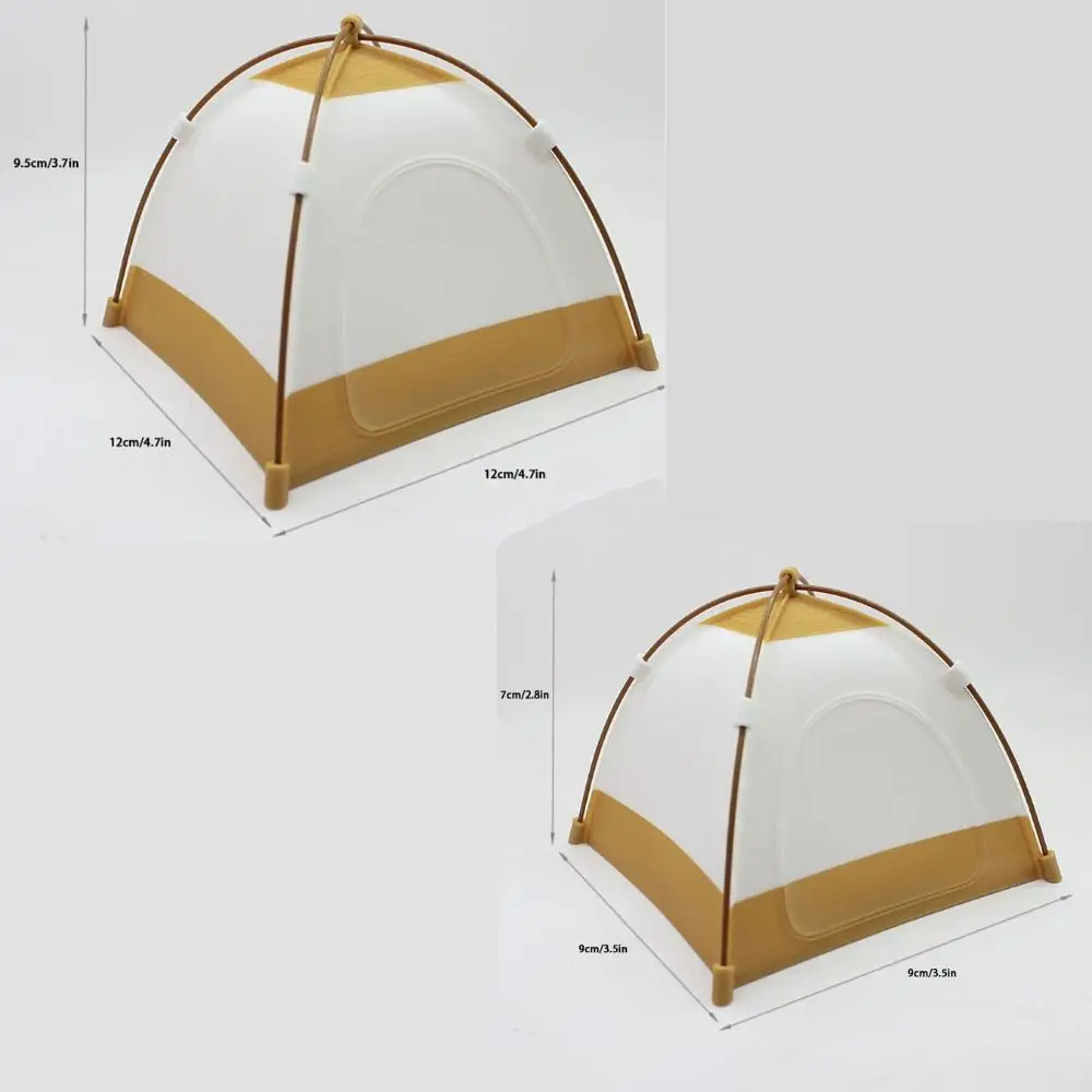 1:12 Scale Camping Tent Model Decoration Oxford Cloth Simulated Outdoor Tent Ornament Ob11 Doll Doll Small Tent Christmas Gift