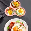 Silicone Cake Non-stick Air Fryer Baking Pan Reusable 3 Cavities Muffin Tray, Muffin Cup Baking Mold Kitchen Cooking Accessories 3