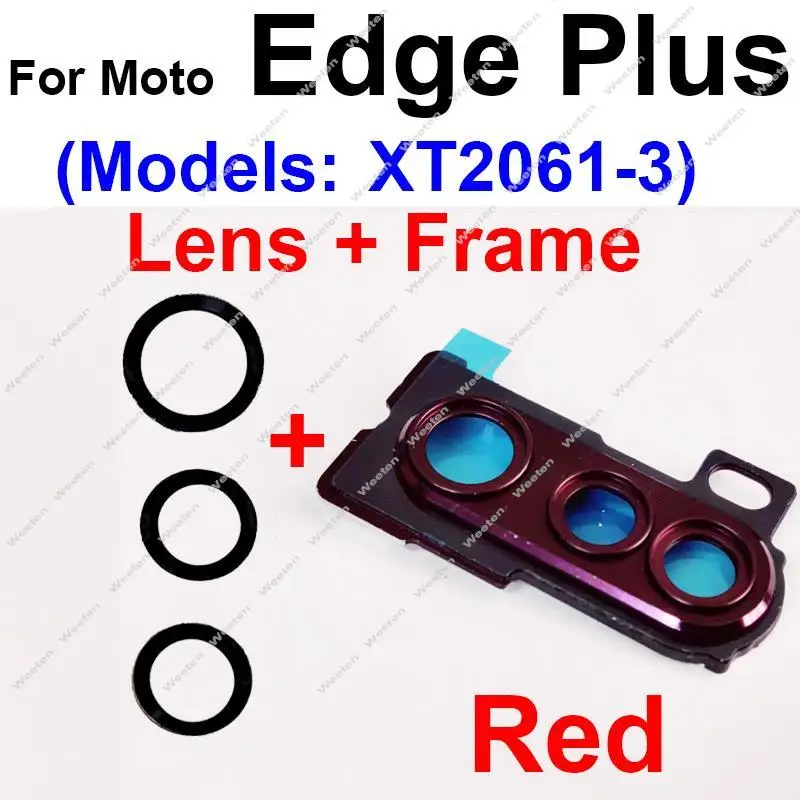 Rear Camera Glass Lens Frame For Motorola Moto Edge Plus edge+
