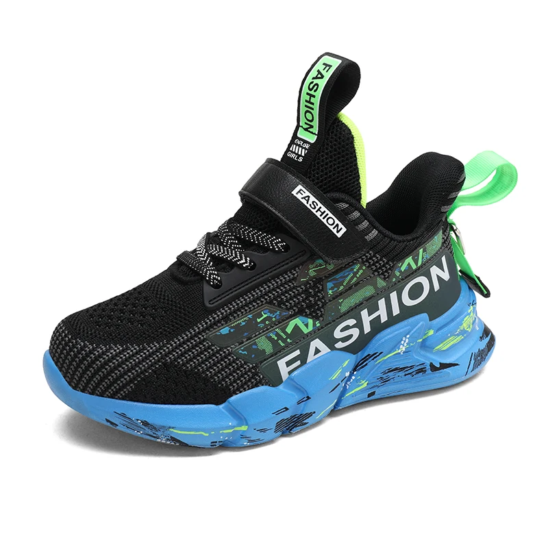 

Boys Running Shoes Children Sneakers 2022 Four Seasons Kids Casual Shoes Outdoor Teenager Non-slip Soft-soled Shoes Size 28-39