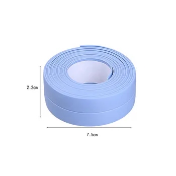 3.2m/2.2cm Bathroom Kitchen Shower Waterproof Mould Proof Tape Sink Bath Sealing Strip Tape Self adhesive Waterproof Plaster PVC 6