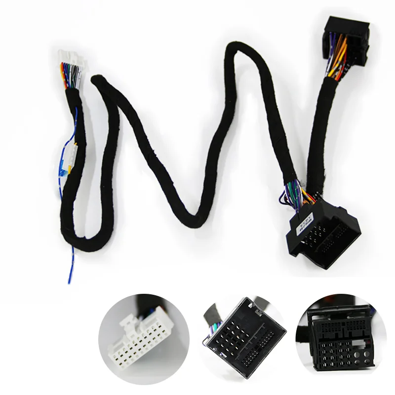 #5 Car DSP Amplifier Wiring Harness Socket For VW Passat GTI Jetta CC Seat Skoda Audi A3 S3 A4 S4 RS4 BMW 3 5 Series M3 X5 car stereo accessories audio speaker wiring kit car amplifier wiring kit