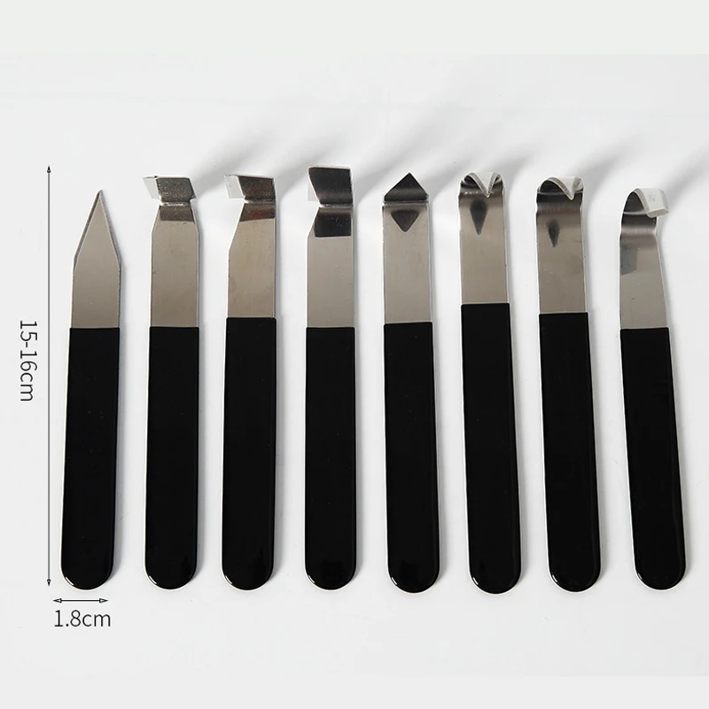 Multi-purpose Stainless Steel Pottery Wax Clay Sculpture Tool Set 8pcs