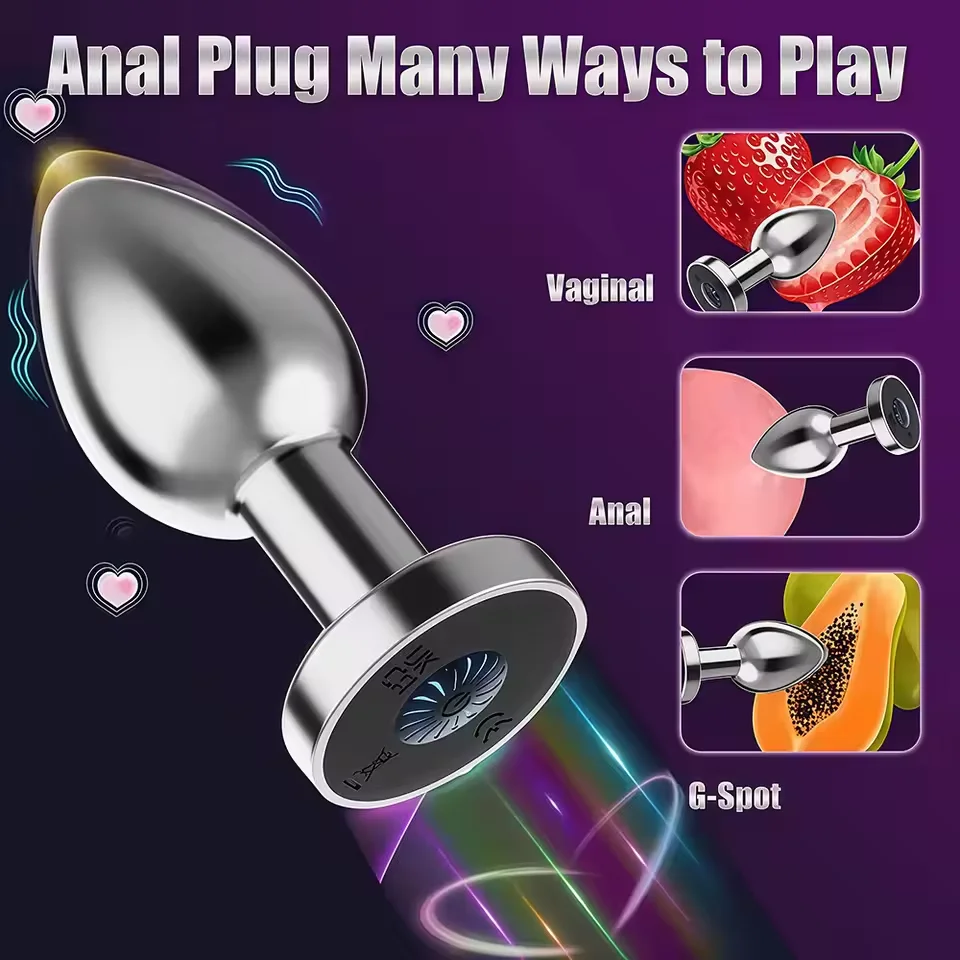 Analvibrator, kabelloser Buttplug für Männer mit Fernbedienung, Prostata-Massagegerät, Klitorisstimulator für Frauen, Masturbator, Sexspielzeug für Paare_voghion.com