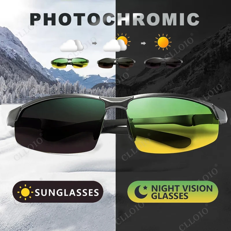 Photochromic Drivers Glasses CLLOIO Photochromic Sunglasses