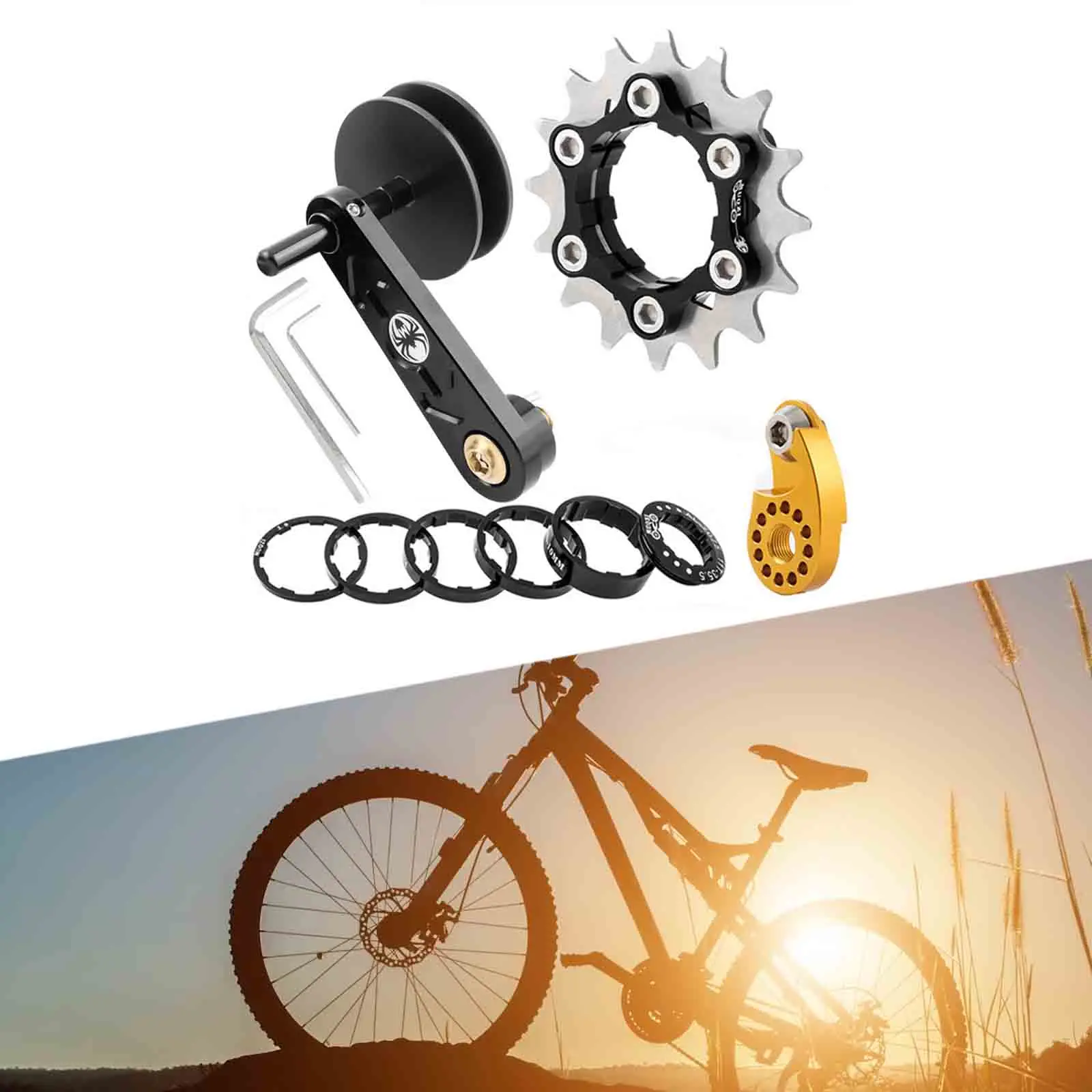 MountainBikeSingleSpeedConversionSet16TFlywheelOutdoorBiking