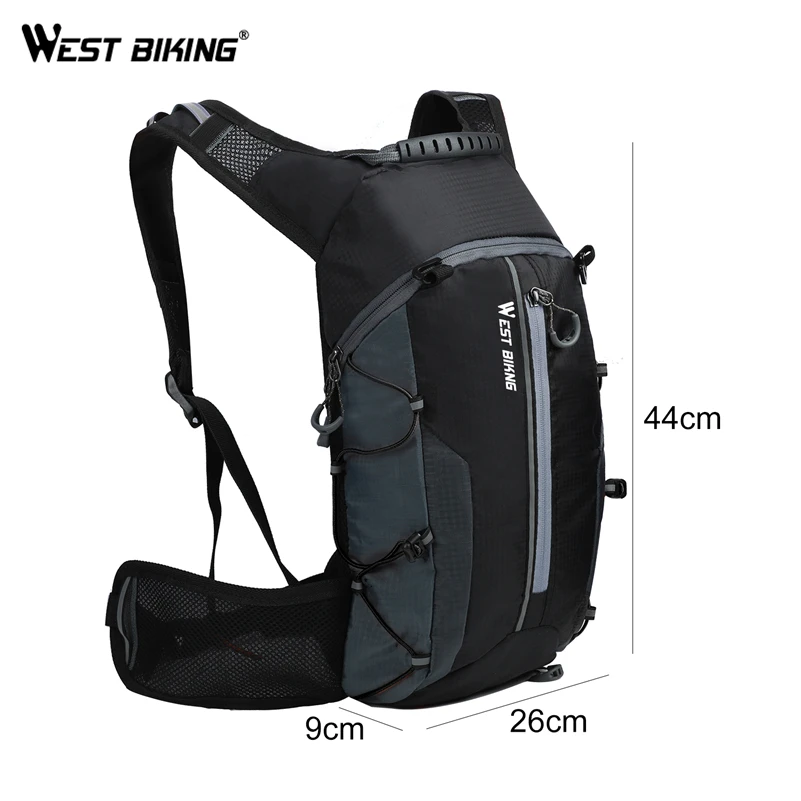 WEST BIKING Outdoor Water Repellent Sports Bag Cycling Hydration Backpack Travel Hiking Climbing MTB Road Bicycle Backpack