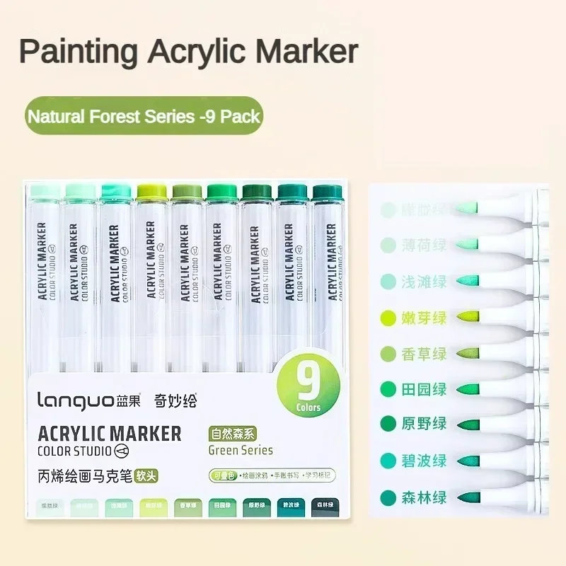 Vibrant Acrylic Paint Art Marker Set for Creative DIY Projects