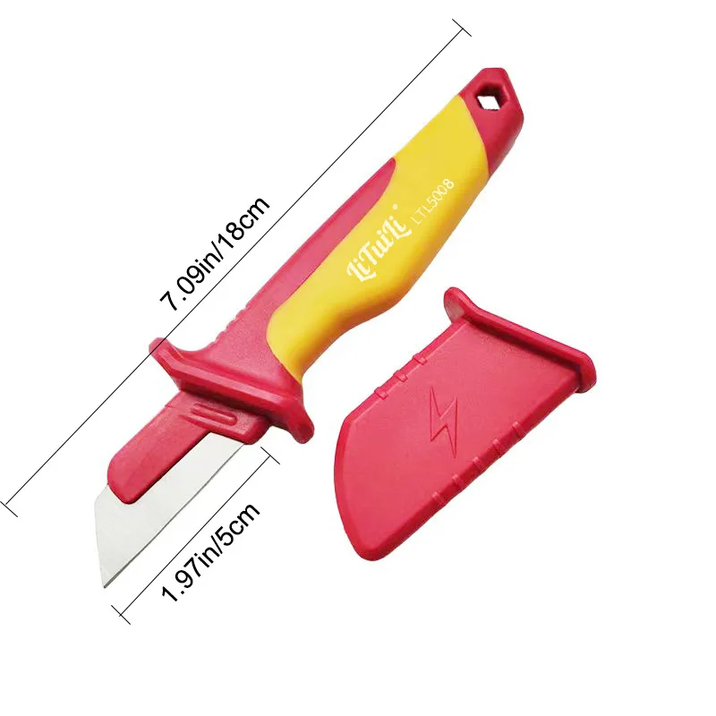 Wire Stripper Electrician Knife Insulated Cable Stripping Snips Hand Tool
