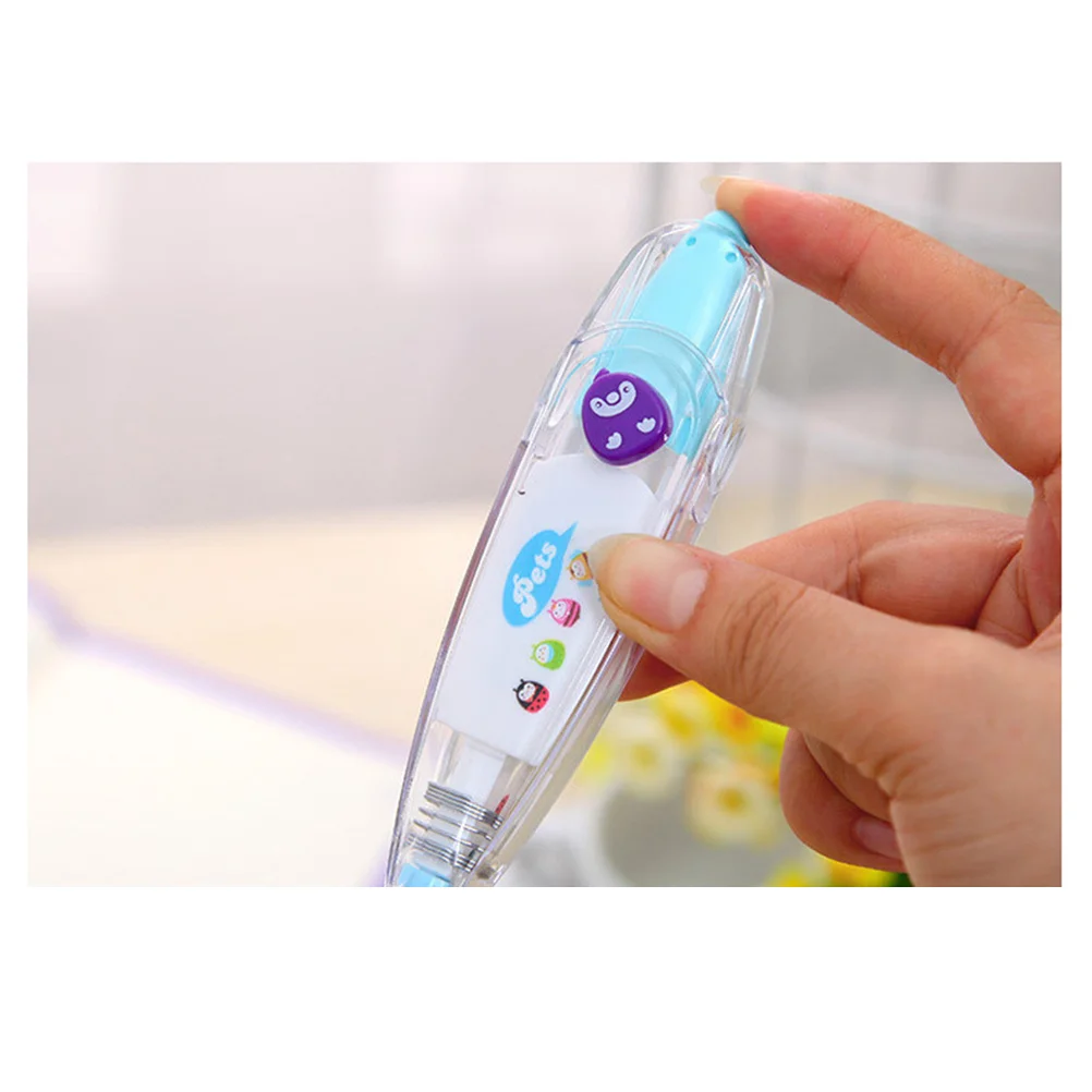 스크랩북용 DIY 장식 교정 테이프, 인사 편지, 일기 학교 및 사무용품 (파란색)