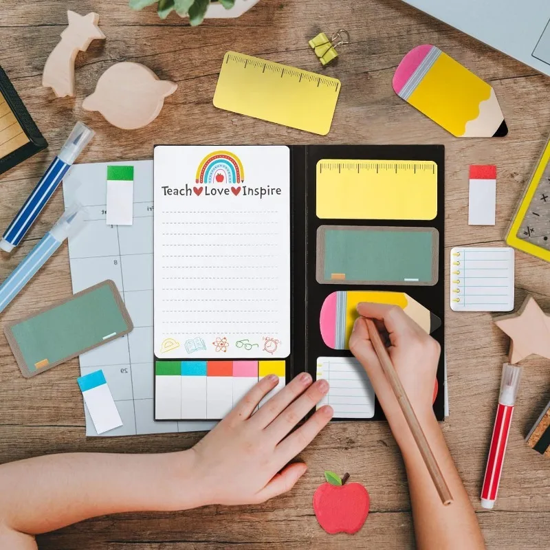 Adorable Cartoon Sticky Notes Set - Teacher's To-Do List Memo Pads