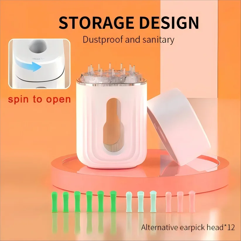 Earwax Remover Cleaning Tool Ear Endoscope with Mini Camera USB C Charging Earpick Health Care Set Smart Visual Ear Cleaner