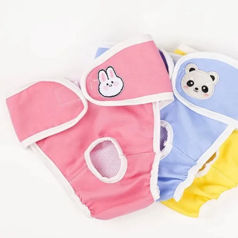 Pet underwear, Teddy menstrual hygiene pants, puppy anti harassment diapers, diapers for wet female dogs, physiological pants