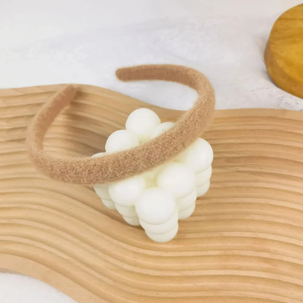 Wool Knit Hair Hoop Kids Thin Hairbands Princess Candy Colors Simple Sweet Headwears Girls Children Korean Hair Accessories 2023
