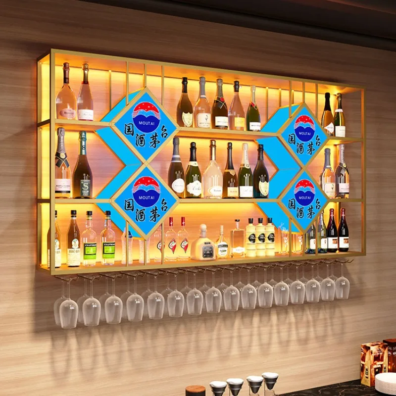 Organizer Holder Bar Cabinet Kitchen Storage Portacandele Per Caffè Armadi Di Lusso Designer Mueble Botellero Bar Equipment