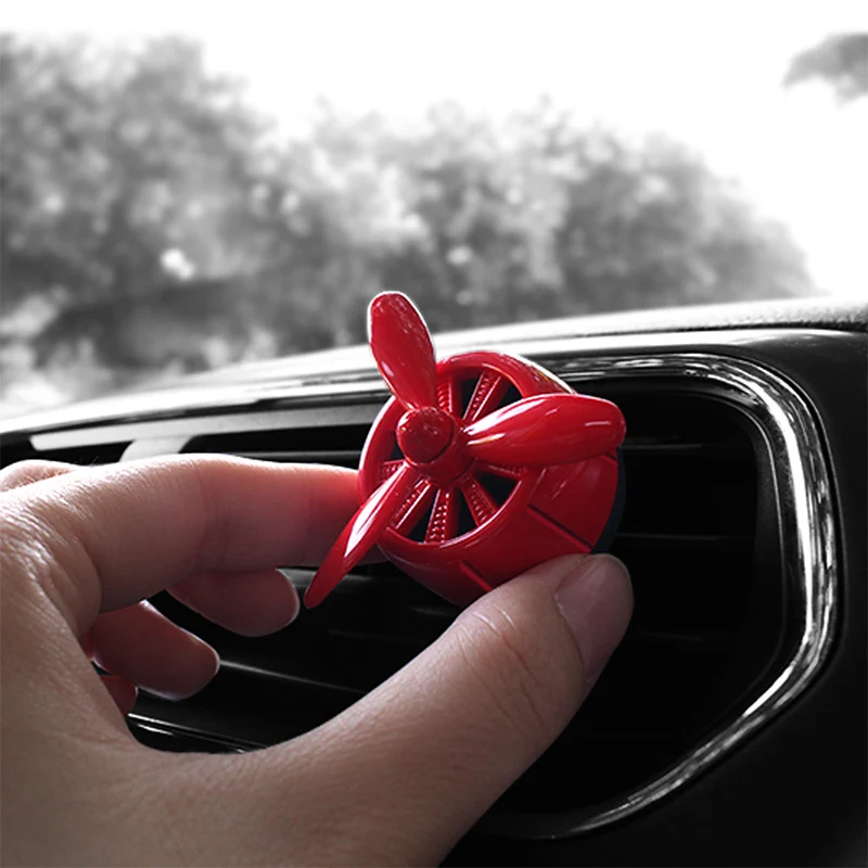 Auto Vent Mini Deodorante Per Auto Accessori Interni Auto Diffusore Di Profumo Decor Elica Rotante Presa D'Aria Clip Di Fragranza