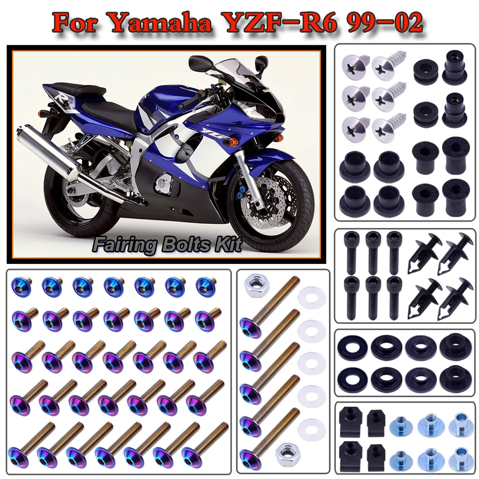 パーツ YAMAHA R6 For Yamaha YZF R6 1999-2002 2001 2000 Motorcycle Stainless