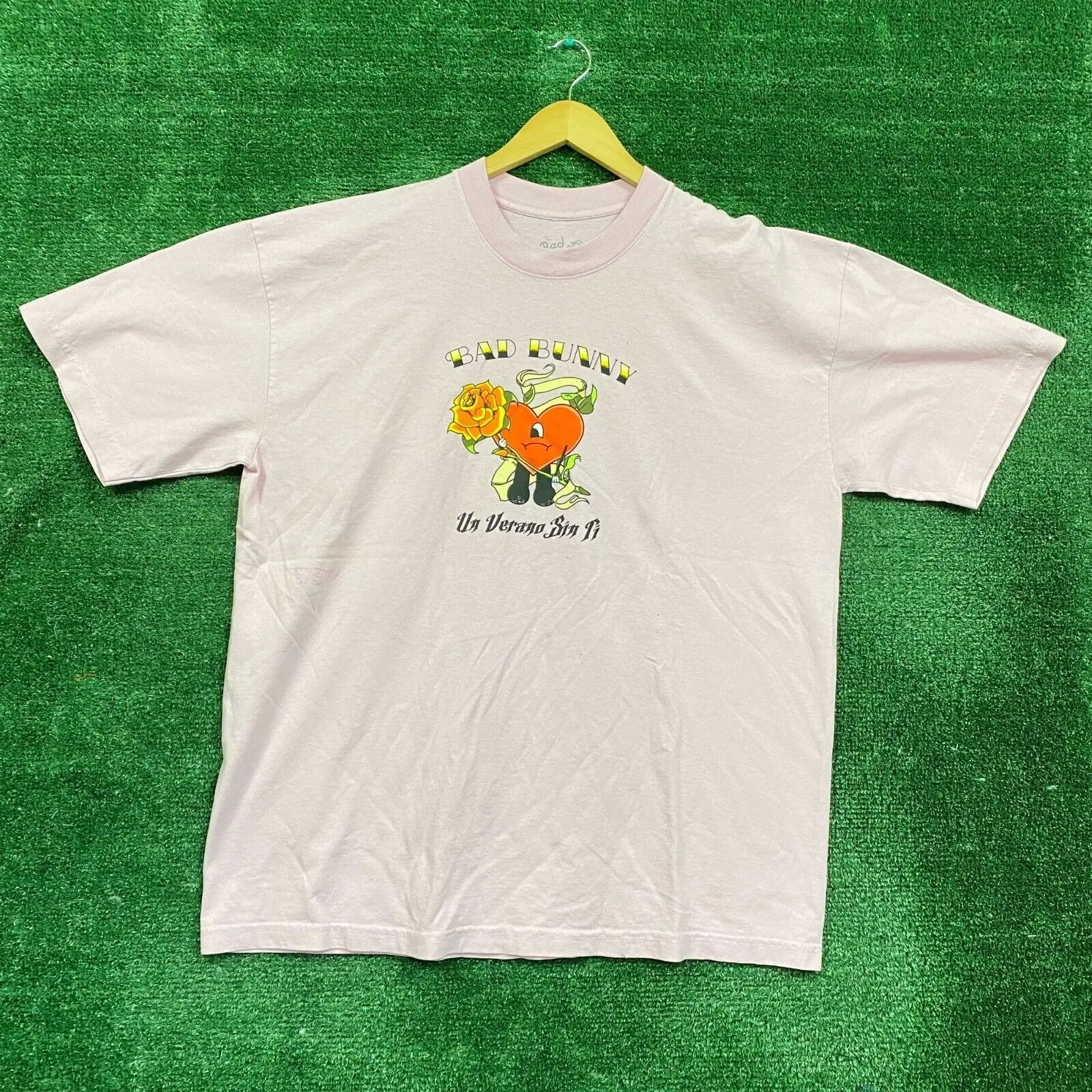 Bad Bunny Un Verano Sin Ti T-Shirt Tour Più Calda Del Mondo Taglia Extra Large Maniche Lunghe O Corte