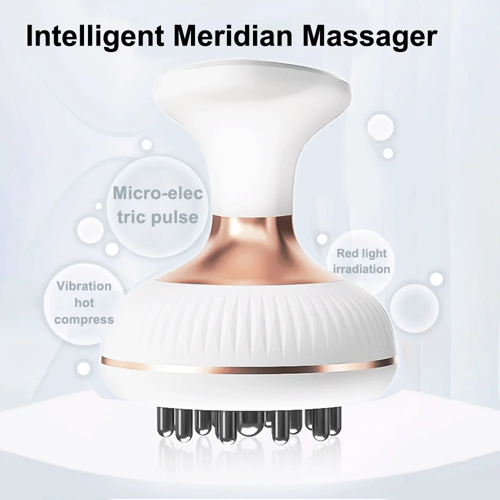 Electric Microcurrent Meridian Home Guasha Brush Lymphatic Drainage Anti Cellulite Body Shaping Scraping Massager Physiotherapy