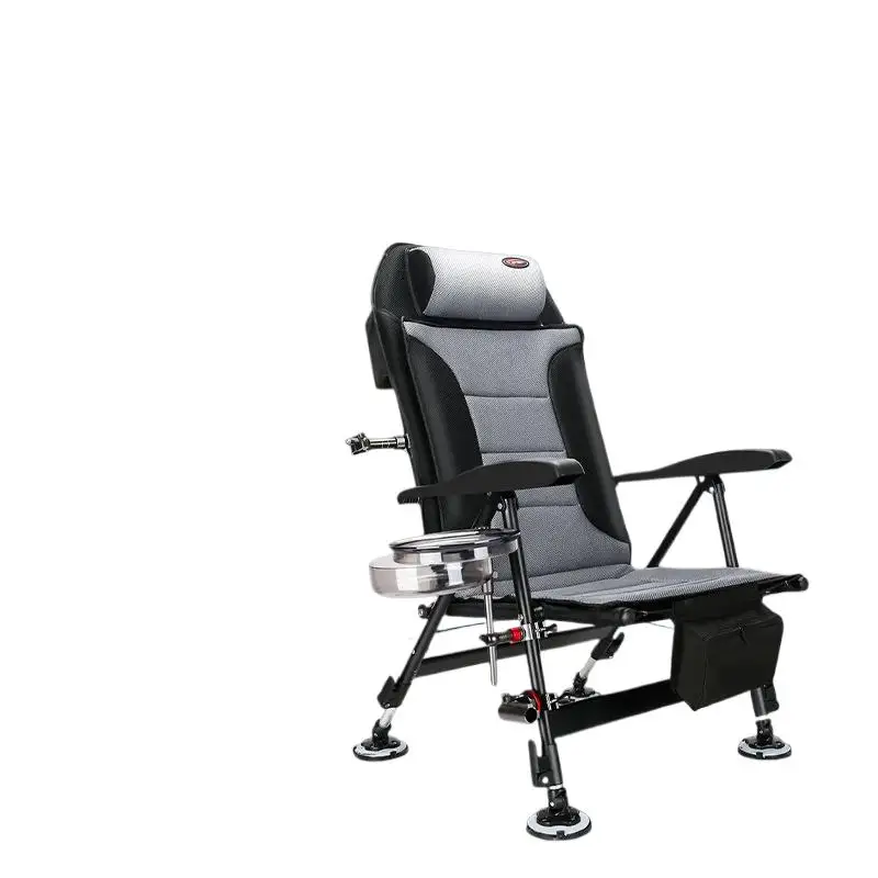 Fiŝkapta Seĝo New European-style Collapsible Light All-terrain Folding Recliner Fishing Chair