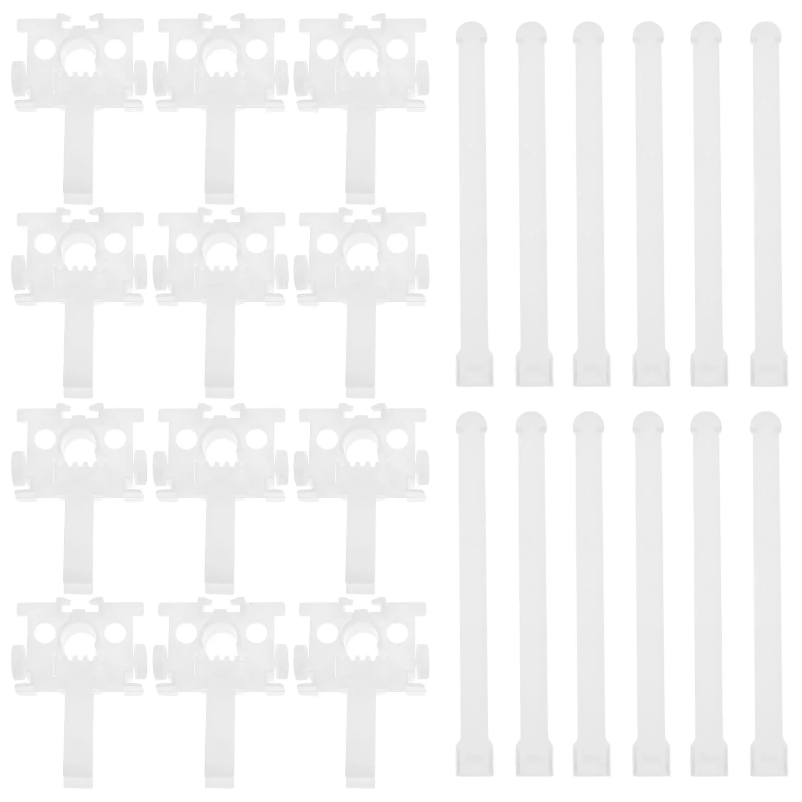12 Sets Vertical Blind Repair Kit Plastic Curtain Pulley Set Window Dressing Hardware Blinds Replacement Stem Carrier