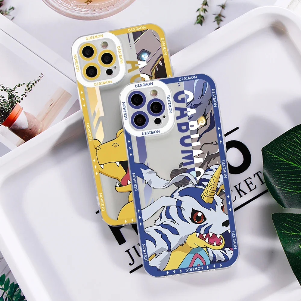 Anime Digimon Adventure Phone Case for iPhone 16 15 14 Plus 13 12