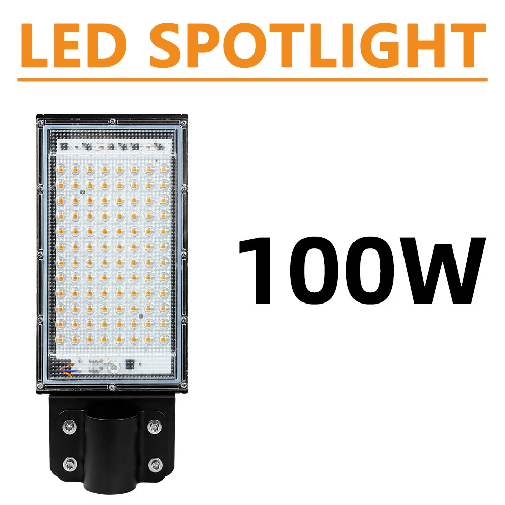 LED 투광 조명, 야외 프로젝터 투광 조명, LED 반사판 스포트라이트, 가로등 조명, IP65 방수, 100W, 220V, 240V
