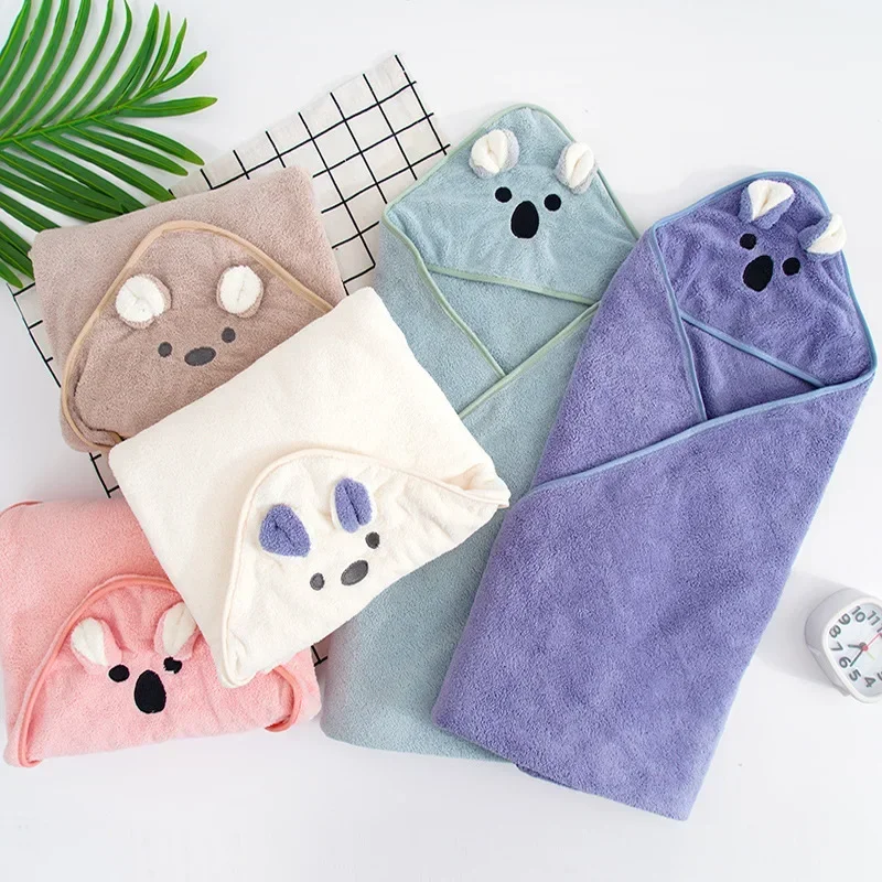 Newborn Baby Bath Towel Baby Towel Hooded Newborn Blankets Velvet Swaddle Blanket Infant Towels Kids Beach Blanket