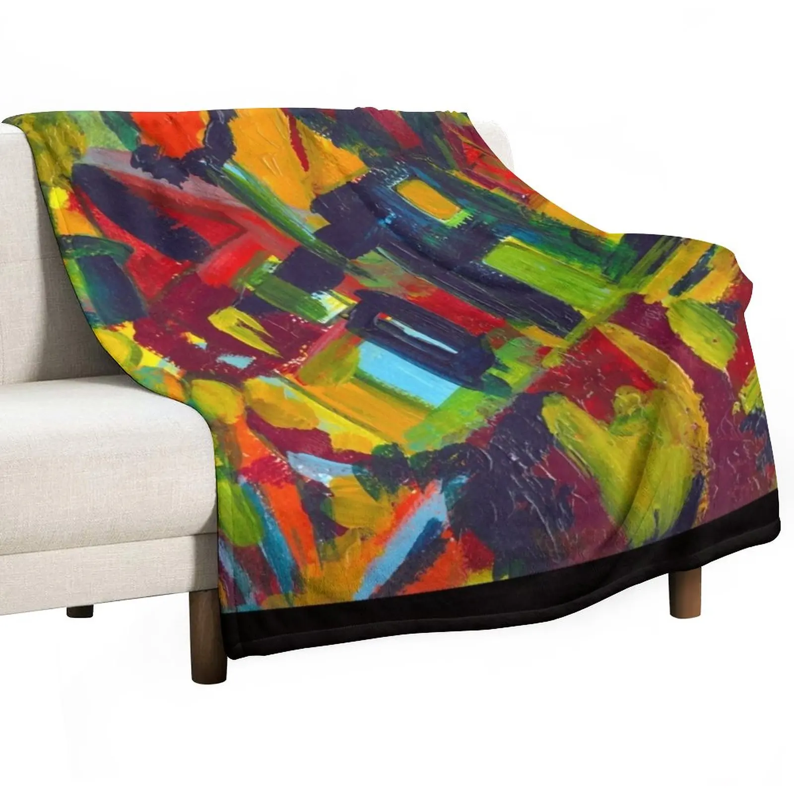 

Kandinsky - 304, colorful abstract painting Throw Blanket Softest Blanket Decorative Blankets
