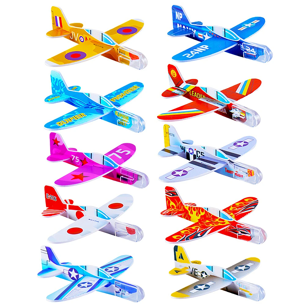 Party Toys 20Pcs Kids Party Supplies DIY Multicolor Foam Airplane Birthday Party Souvenirs Pinata Filler