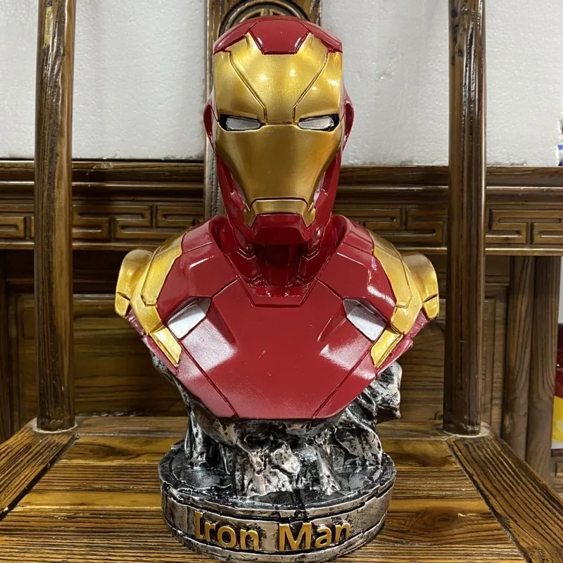 

Marvel Series Avengers Iron Man Black Panther Figure Ornament Collection Bust Statue Personalized Toy Creative Holiday Gift